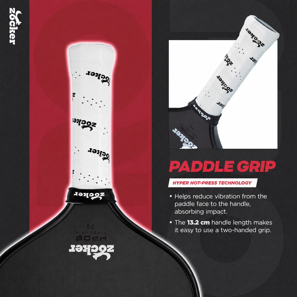 Zocker HP05 Pro Series Control Pickleball Paddle