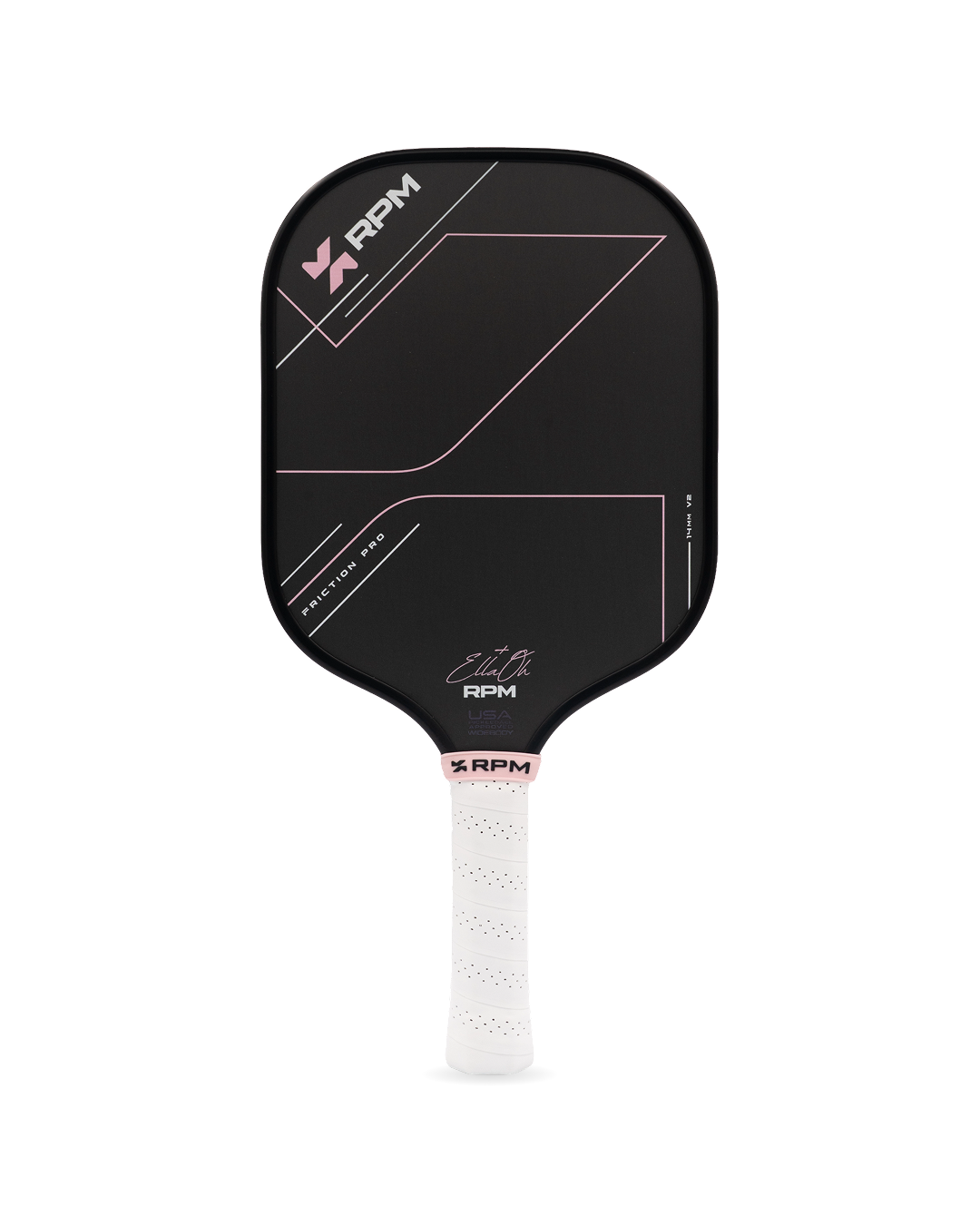 RPM Friction Pro V2 Ella Oh Pink 14mm Widebody Pickleball Paddle