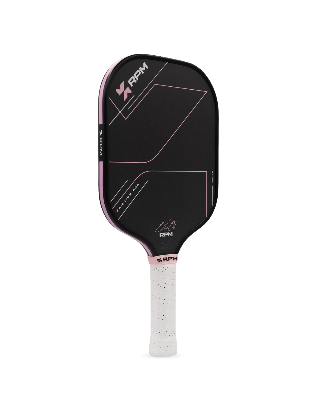 RPM Friction Pro V2 Ella Oh Pink 14mm Widebody Pickleball Paddle