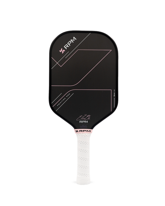 RPM Friction Pro V2 Ella Oh Pink 16mm Elongated Pickleball Paddle