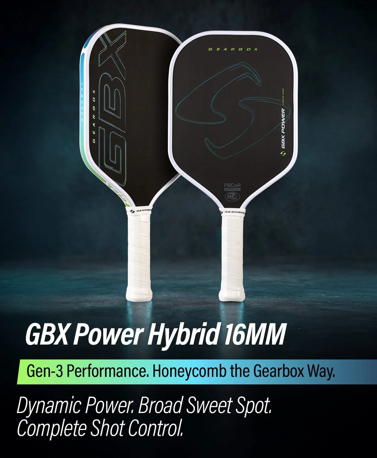 GearBox GBX Power Hybrid 16mm Gen-3 Pickleball Paddle