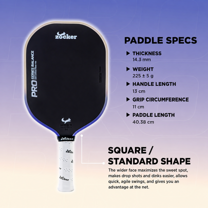 Zocker HP07 Pro Series Balance Pickleball Paddle