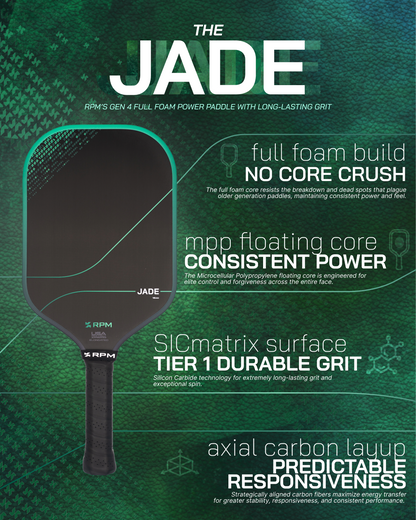 RPM Jade 14mm Widebody Pickleball Paddle
