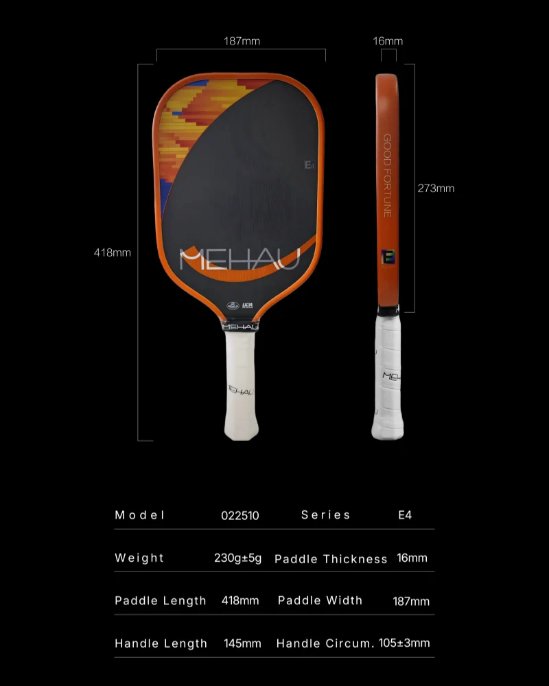 MEHAU E4 E5 Precise Series Pickleball Paddle