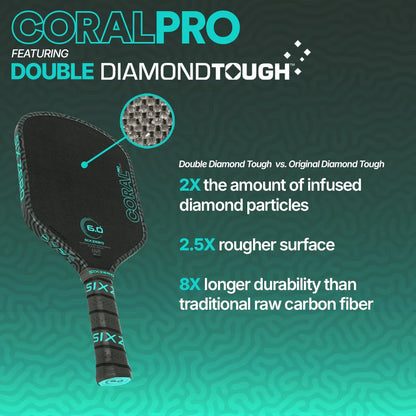Six Zero Coral Pro Pickleball Paddle