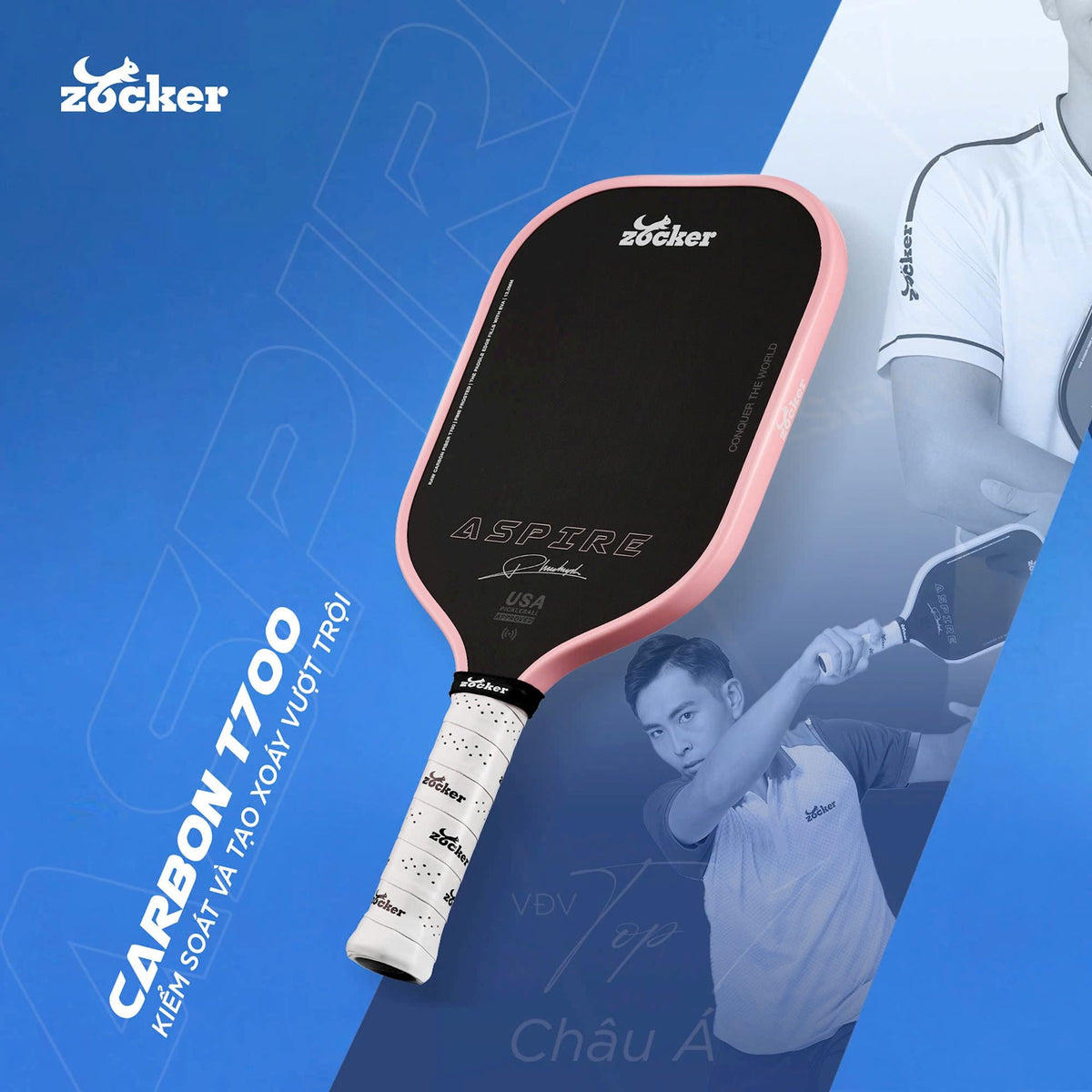 Zocker Aspire x Phuc Huynh Pickleball Paddle