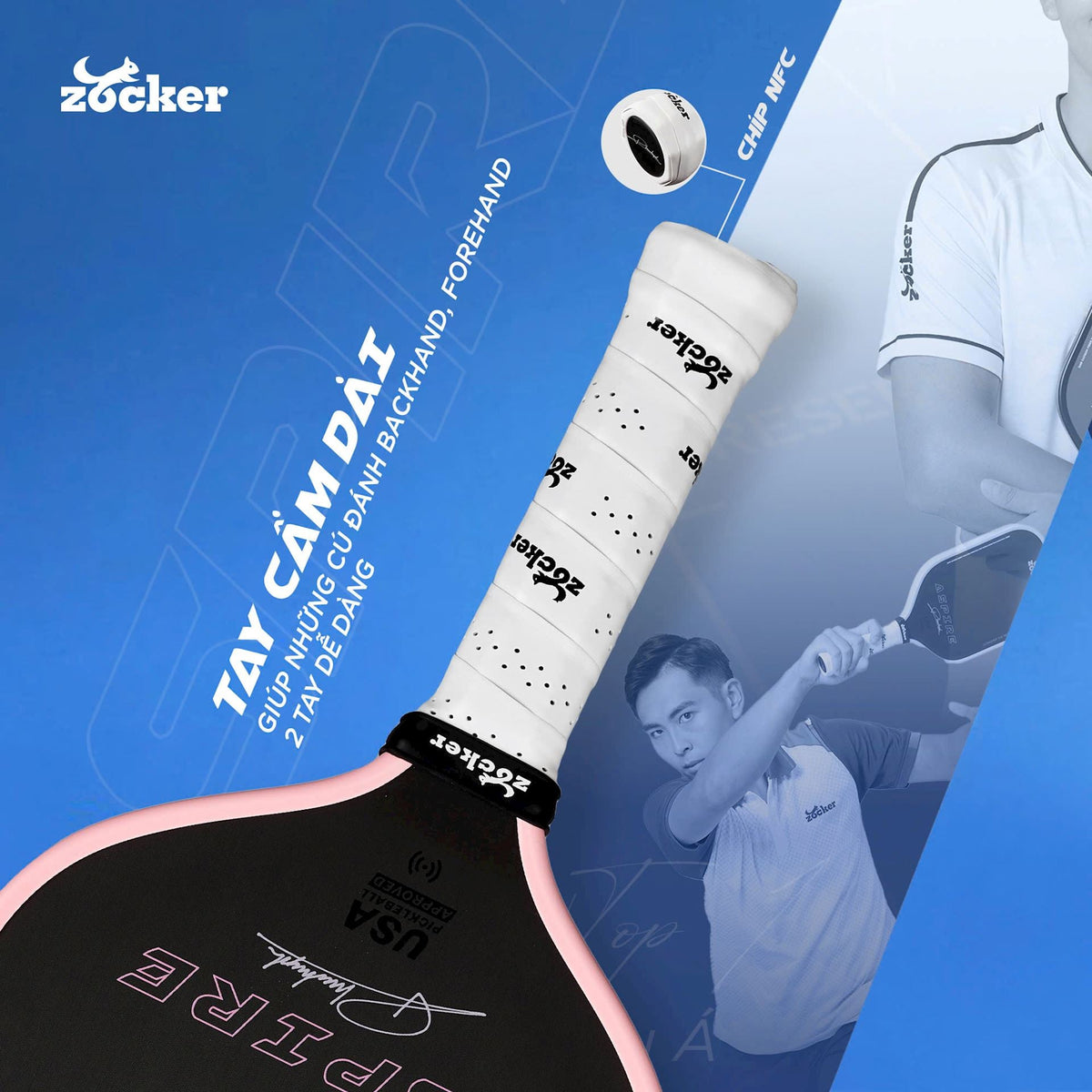 Zocker Aspire x Phuc Huynh Pickleball Paddle