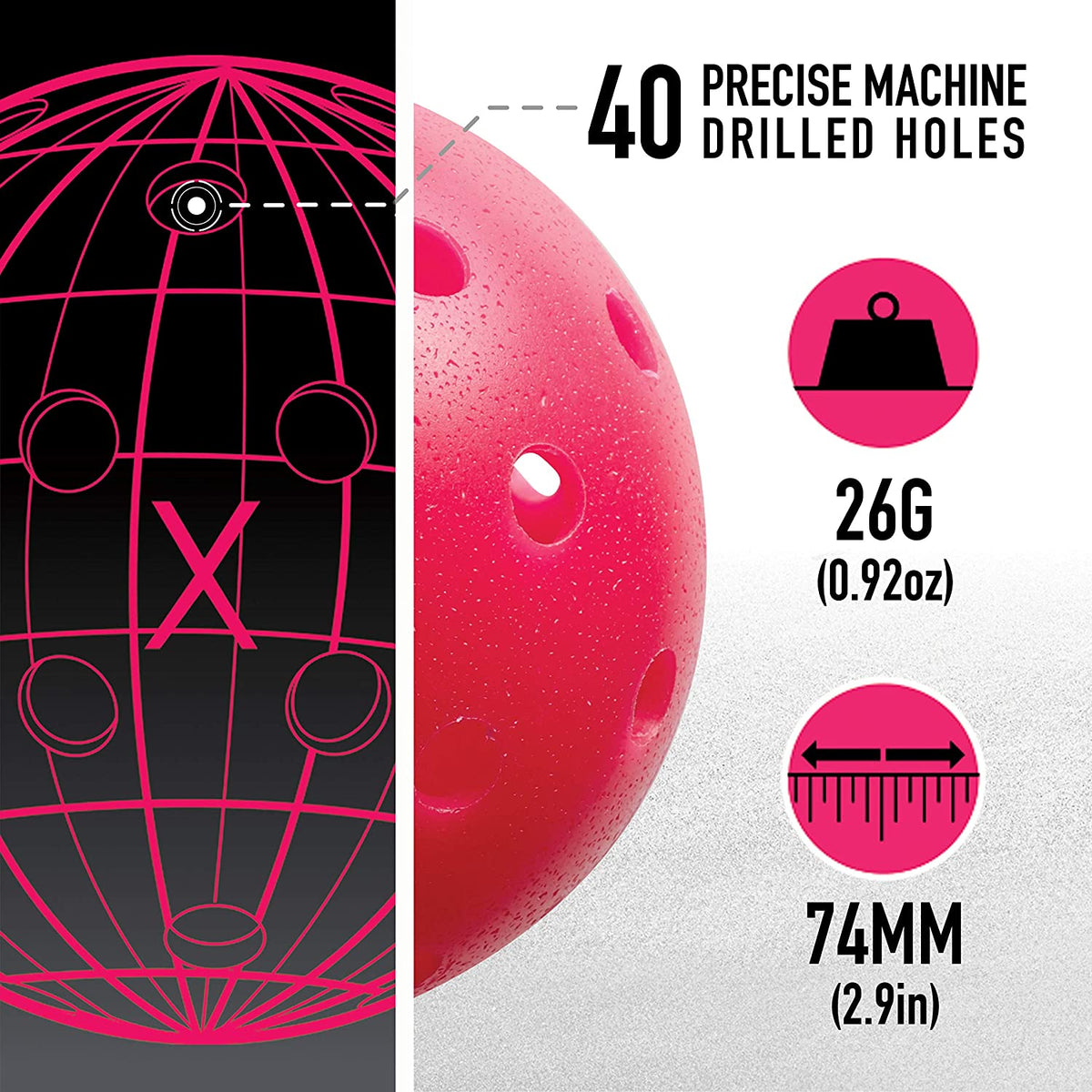 Franklin X-40 Outdoor Pickleball Balls