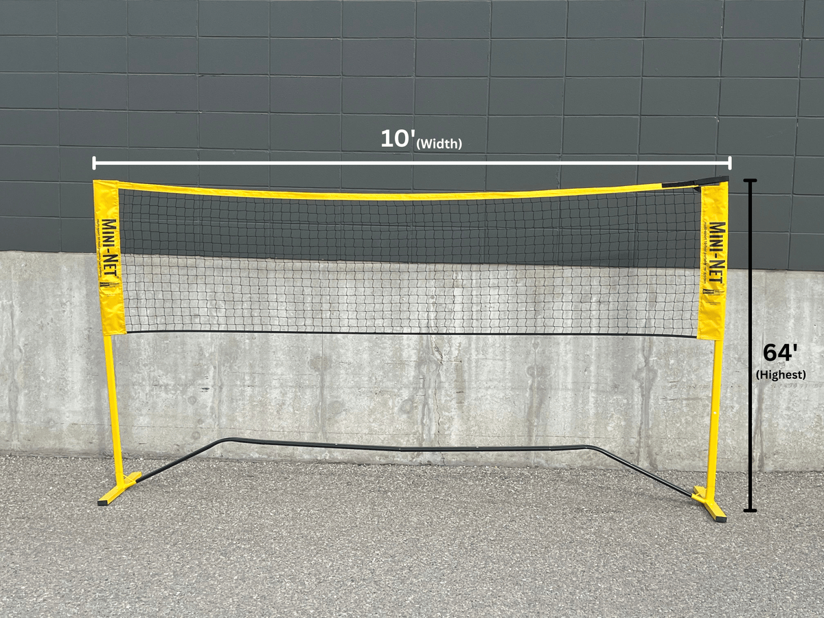Quick start Mini Pickleball & Badminton Net - Oval Poles