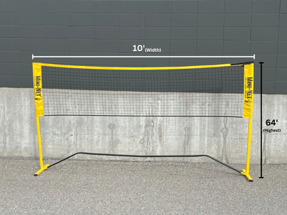 Quick start Mini Pickleball & Badminton Net - Oval Poles