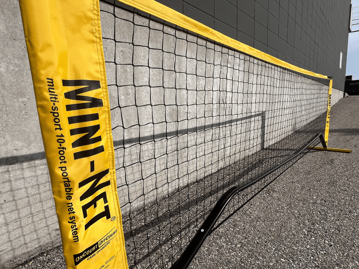 Quick start Mini Pickleball & Badminton Net - Oval Poles