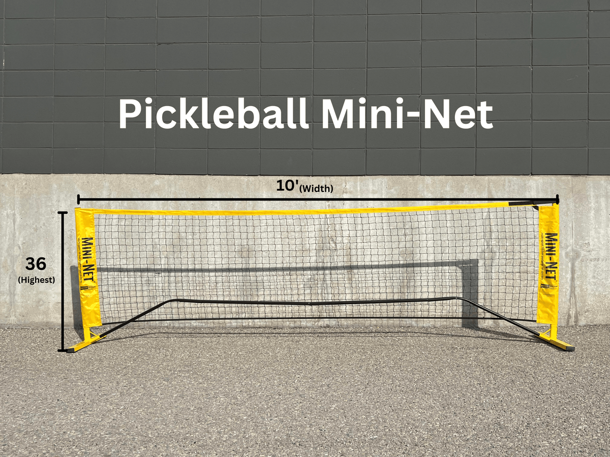 Quick start Mini Pickleball & Badminton Net - Oval Poles
