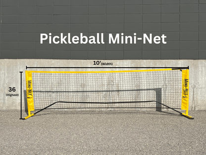 Quick start Mini Pickleball & Badminton Net - Oval Poles