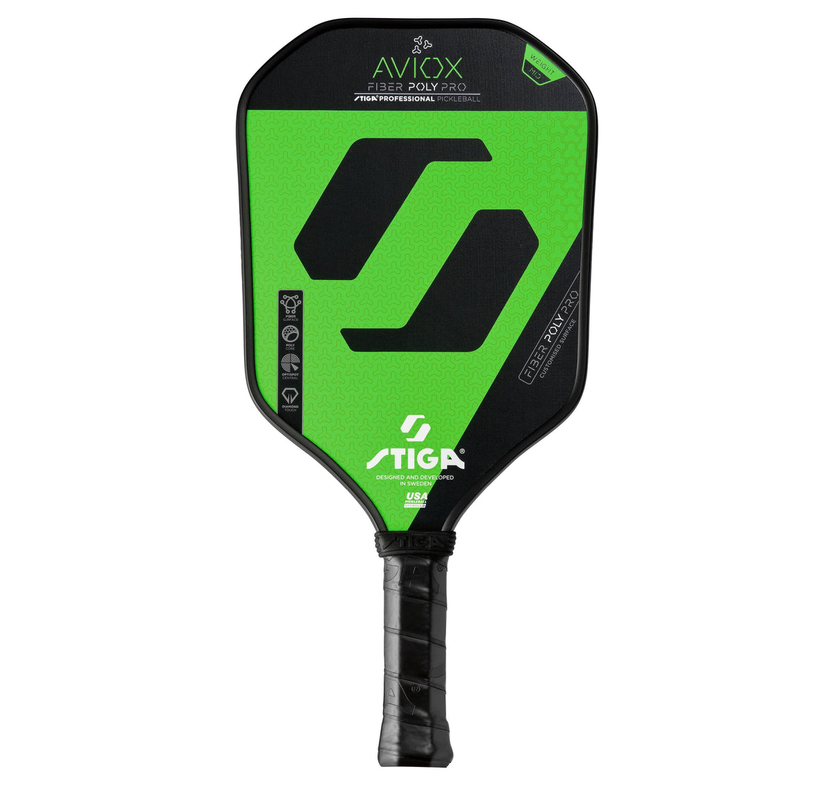 Stiga Aviox Fiber Poly Pro Pickleball Paddle