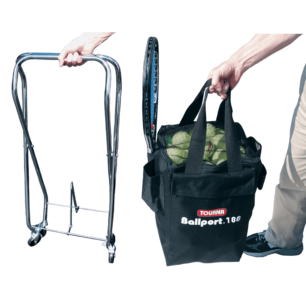 Tourna Ballport 180 Ball Folding Cart