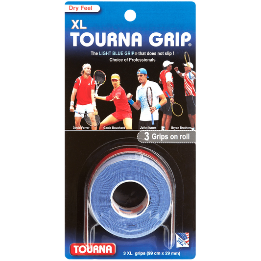 Tourna Grip XL 3 Pack Blue
